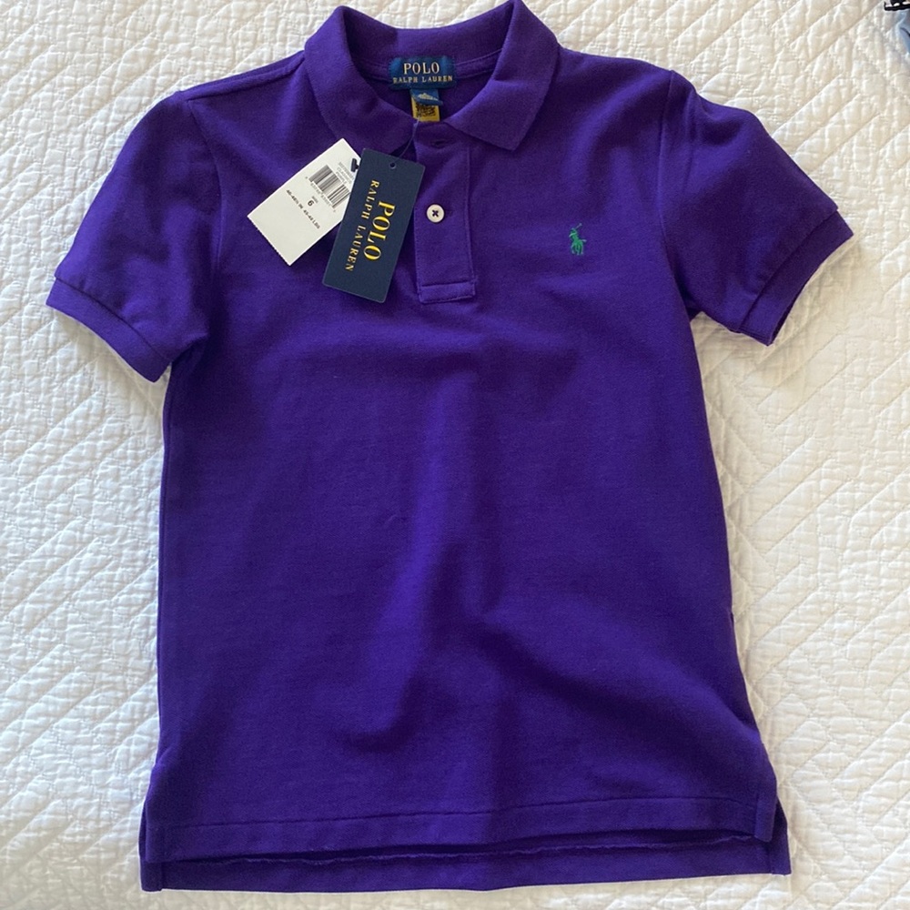 Classic purple polo size 6